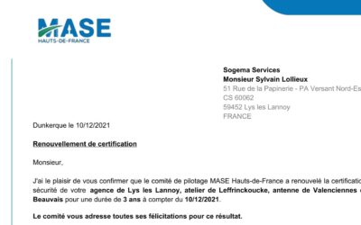 MASE: notre certification sécurité